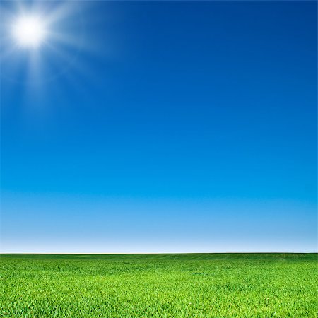simsearch:700-02265197,k - beautiful landscape, green grass, blue sky Stock Photo - Budget Royalty-Free & Subscription, Code: 400-04885346