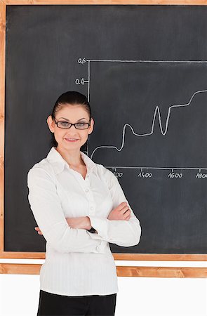 simsearch:400-04917346,k - Dark-haired scientist explaining charts while looking at the camera in a lab Stock Photo - Budget Royalty-Free & Subscription, Code: 400-04886358