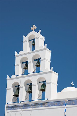 simsearch:600-07802720,k - Bell tower, Orthodox Church in  Oia, Santorini Foto de stock - Super Valor sin royalties y Suscripción, Código: 400-04887136