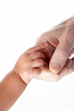 Grandfather and granddaughter holding hands Stock Photo - Budget Royalty-Free & Subscription, Code: 400-04888193