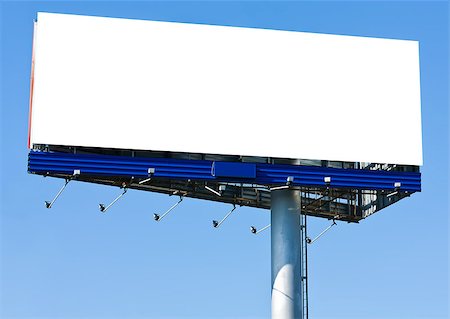 simsearch:400-04770005,k - Blank big billboard over blue sky, put your text here Stock Photo - Budget Royalty-Free & Subscription, Code: 400-04889295