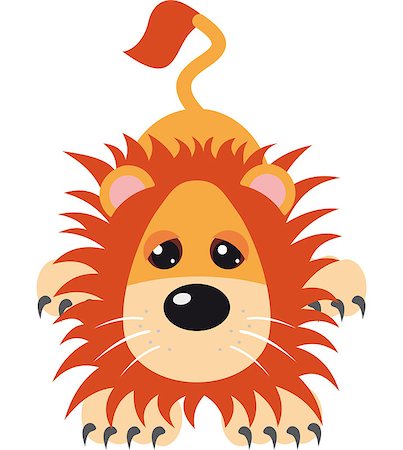 simsearch:400-04109301,k - Lion Vector Illustration isolated on white background Stock Photo - Budget Royalty-Free & Subscription, Code: 400-04880540
