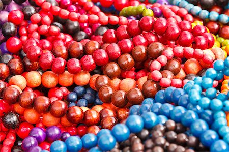 simsearch:400-05173009,k - Close up of colorful necklace pil Stock Photo - Budget Royalty-Free & Subscription, Code: 400-04882833