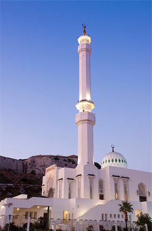saudi arabia people - A night scene of the Mosque in Gibraltar. Stock Photo - Budget Royalty-Free & Subscription, Code: 400-04895878