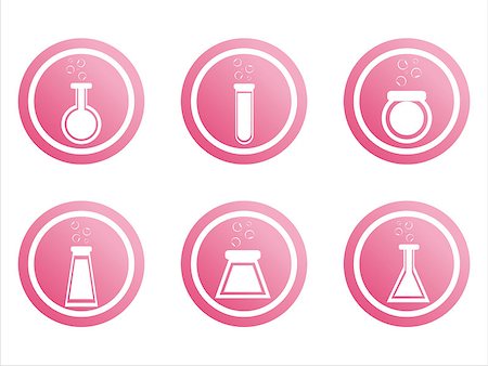 simsearch:400-05713485,k - set of 6 pink chemical signs Stock Photo - Budget Royalty-Free & Subscription, Code: 400-04895983