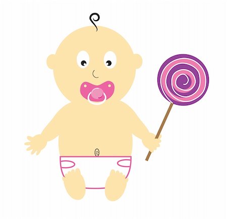 simsearch:400-05272121,k - Baby girl with lollipop Stock Photo - Budget Royalty-Free & Subscription, Code: 400-04898962