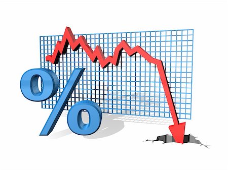 simsearch:630-03481458,k - Illustration of a graph showing decreasing percentage Foto de stock - Super Valor sin royalties y Suscripción, Código: 400-04899595