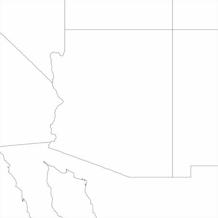 Blank Arizona region map in Mercator projection. Stock Photo - Budget Royalty-Free & Subscription, Code: 400-04899923