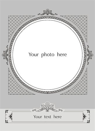 dvd silhouette - Vector decorative frame Stock Photo - Budget Royalty-Free & Subscription, Code: 400-04893783