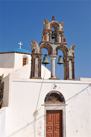 summer vacation on beautiful vulcanic island santorini at greece Foto de stock - Super Valor sin royalties y Suscripción, Código: 400-04893821