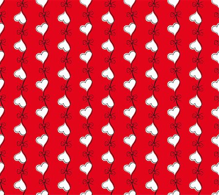 simsearch:400-07982444,k - vector red seamless pattern with flover heart. Valentines day background Photographie de stock - Aubaine LD & Abonnement, Code: 400-04906208