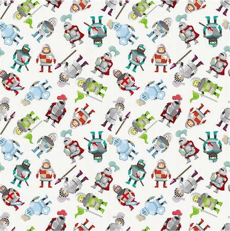 simsearch:400-04912674,k - seamless Knight pattern Stock Photo - Budget Royalty-Free & Subscription, Code: 400-04908497