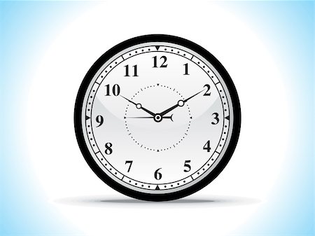simsearch:600-06702130,k - abstract black clock vector illustration Stock Photo - Budget Royalty-Free & Subscription, Code: 400-04909151
