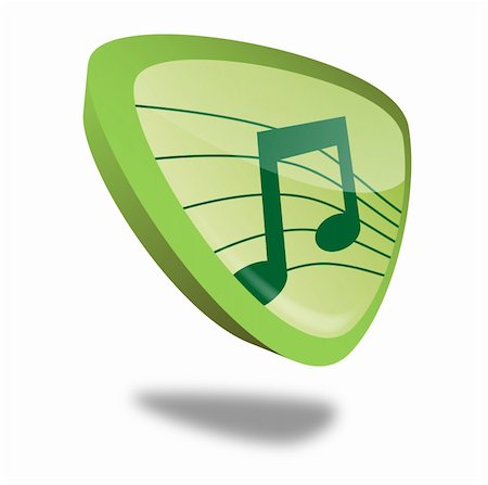 simsearch:400-04630784,k - green music button with perspective, symbol for audio and sound Stock Photo - Budget Royalty-Free & Subscription, Code: 400-04900891