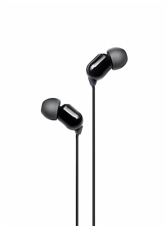 simsearch:400-04300097,k - earphones isolated on a white background . Stock Photo - Budget Royalty-Free & Subscription, Code: 400-04902325