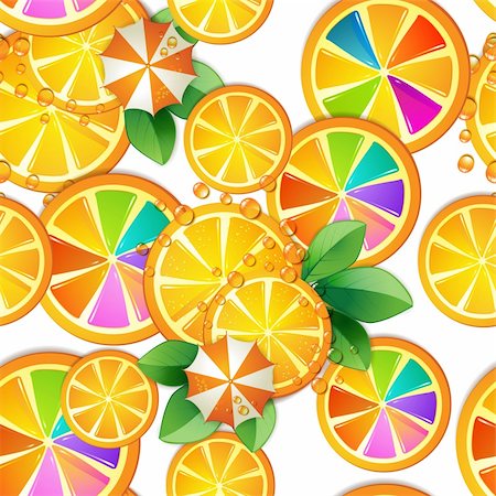simsearch:400-06082374,k - Seamless pattern with slice orange Stock Photo - Budget Royalty-Free & Subscription, Code: 400-04915131