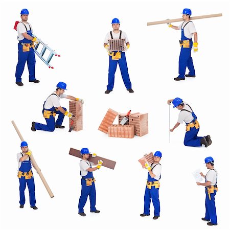 Handyman or worker involved in different activities Stock Photo - Budget Royalty-Free & Subscription, Code: 400-04916197