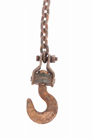 old chain with hook Stock Photo - Budget Royalty-Free & Subscription, Code: 400-04916608