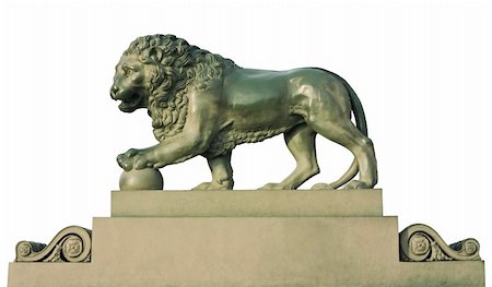 simsearch:400-05716374,k - Lion sculpture around Palace Bridge in Saint Petersburg. Russia Stock Photo - Budget Royalty-Free & Subscription, Code: 400-04919085