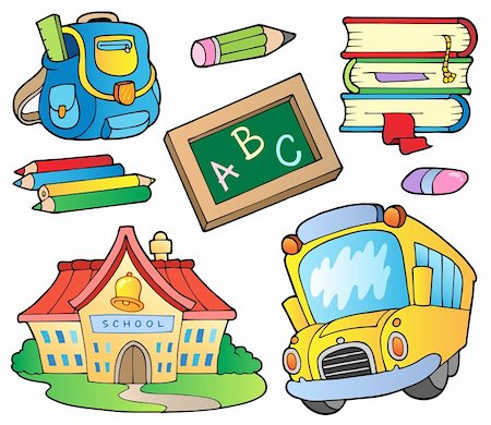 simsearch:400-04240970,k - School supplies collection 1 - vector illustration. Stock Photo - Budget Royalty-Free & Subscription, Code: 400-04911205