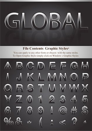 File Contents Graphic Styles. You can apply to any other fonts or objects with the same styles. Stock Photo - Budget Royalty-Free & Subscription, Code: 400-04912566