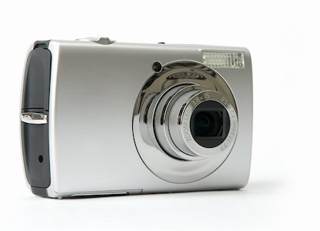simsearch:400-04294580,k - Small metal Digital photo camera Stock Photo - Budget Royalty-Free & Subscription, Code: 400-04912657