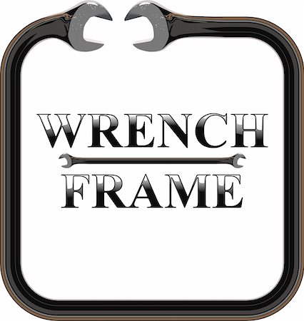 simsearch:400-05240852,k - wrench frame Stock Photo - Budget Royalty-Free & Subscription, Code: 400-04912818