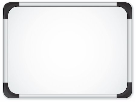 simsearch:400-04340181,k - Vector - Whiteboard Metal Border. Insert your message Photographie de stock - Aubaine LD & Abonnement, Code: 400-04912903