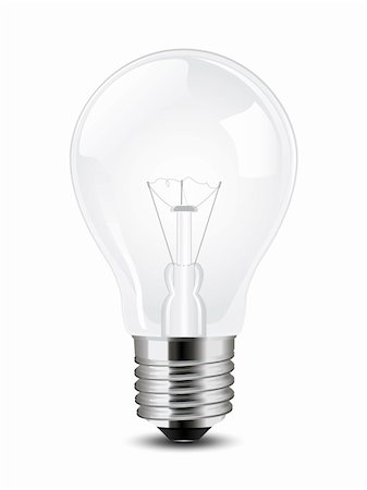 Vector illustration of a simple light bulb Stock Photo - Budget Royalty-Free & Subscription, Code: 400-04913544
