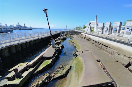 Preserved rubble from the Great Hanshin Earthquake of 1995 at Earthquake Memorial Park in Kobe, Japan. Stock Photo - Budget Royalty-Free & Subscription, Code: 400-04924420