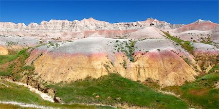 simsearch:400-05705152,k - Dried and parched ground of Badlands National Park in South Dakota. Stock Photo - Budget Royalty-Free & Subscription, Code: 400-04921192