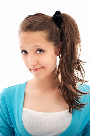 simsearch:400-04875091,k - bright picture of happy teenage girl over white Stock Photo - Budget Royalty-Free & Subscription, Code: 400-04921557