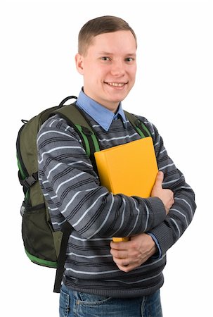 simsearch:400-04505681,k - young male student carries backpack Stock Photo - Budget Royalty-Free & Subscription, Code: 400-04921601