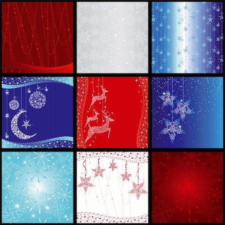 simsearch:400-07103223,k - set of elegance christmas snowflake background pattern Stock Photo - Budget Royalty-Free & Subscription, Code: 400-04922135