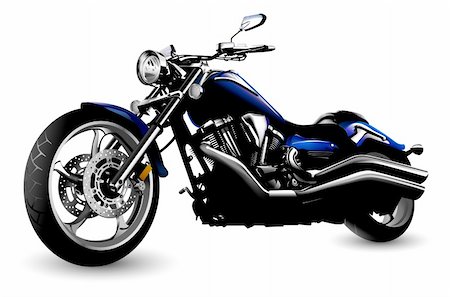 Motorcycle illustration Stock Photo - Budget Royalty-Free & Subscription, Code: 400-04922355