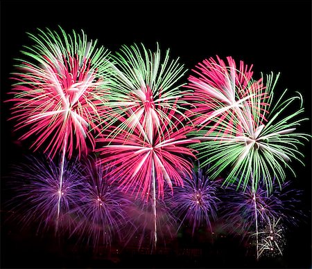 simsearch:400-04882938,k - Colorful fireworks display. Stock Photo - Budget Royalty-Free & Subscription, Code: 400-04934414