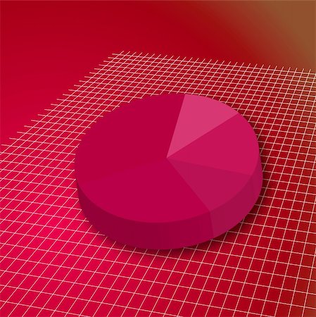 simsearch:700-00519413,k - A pie chart in red on a white grid for business use Stock Photo - Budget Royalty-Free & Subscription, Code: 400-04934893