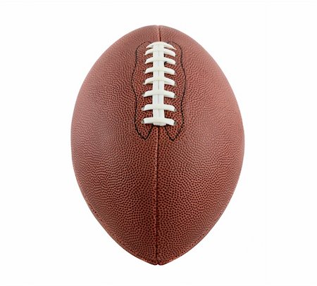 pigskin - American Style Football Isolated on White Background Stock Photo - Budget Royalty-Free & Subscription, Code: 400-04935345