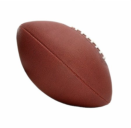 pigskin - American Style Football Isolated on White Background Stock Photo - Budget Royalty-Free & Subscription, Code: 400-04935346