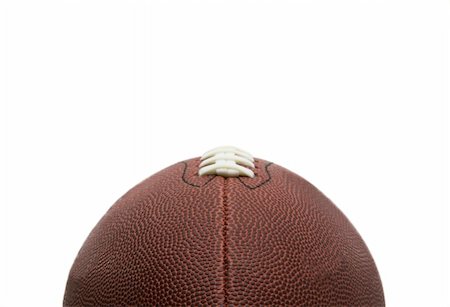 pigskin - American Style Football Isolated on White Background Stock Photo - Budget Royalty-Free & Subscription, Code: 400-04935347