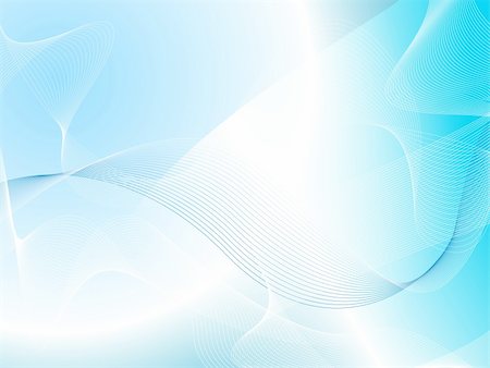 An abstract wave background in light blue and white Stock Photo - Budget Royalty-Free & Subscription, Code: 400-04935731