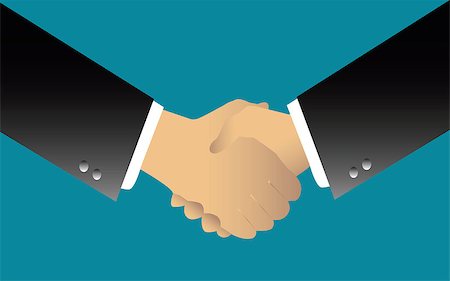 simsearch:400-04333648,k - illustration of two businessmen handshaking over blue background Stock Photo - Budget Royalty-Free & Subscription, Code: 400-04935909