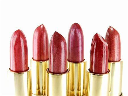 simsearch:400-04932680,k - Collection of six red tone lipstick makeups Stock Photo - Budget Royalty-Free & Subscription, Code: 400-04932848