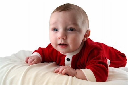 Baby Boy Wearing a Santa Claus Outfit Stock Photo - Budget Royalty-Free & Subscription, Code: 400-04933295