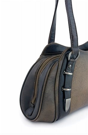 Stylish female hand bag. Clipping path included. Stock Photo - Budget Royalty-Free & Subscription, Code: 400-04945544