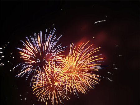simsearch:400-04573554,k - Colourful fireworks exploding in the sky Stock Photo - Budget Royalty-Free & Subscription, Code: 400-04941182