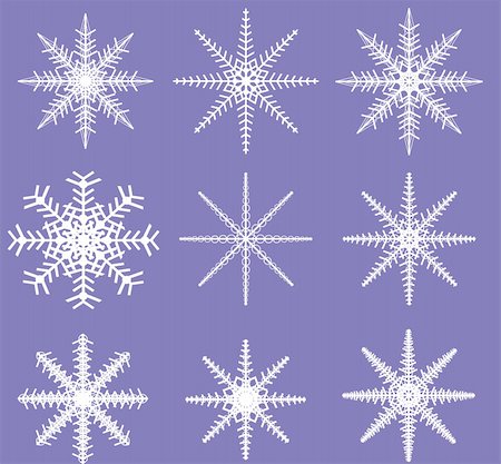 simsearch:400-07900302,k - Two color Snowflake Template ready to be defined as a Brush Stock Photo - Budget Royalty-Free & Subscription, Code: 400-04941904