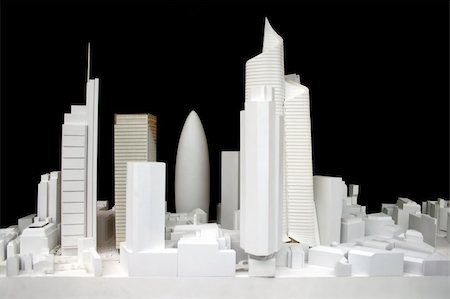 simsearch:400-06424061,k - 3d model of central London with skyscrapers Stock Photo - Budget Royalty-Free & Subscription, Code: 400-04942108