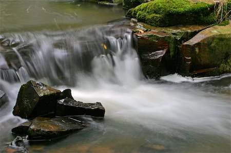 simsearch:400-05890122,k - Small waterfall in a mountain stream taken with a slow shutter speed Stock Photo - Budget Royalty-Free & Subscription, Code: 400-04942460