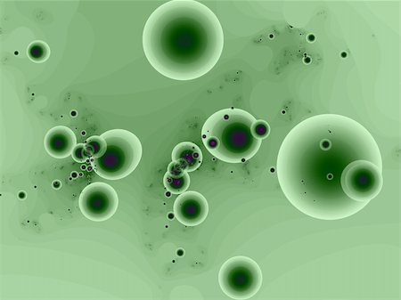 Fractal rendition of green bubbes back ground Photographie de stock - Aubaine LD & Abonnement, Code: 400-04957853